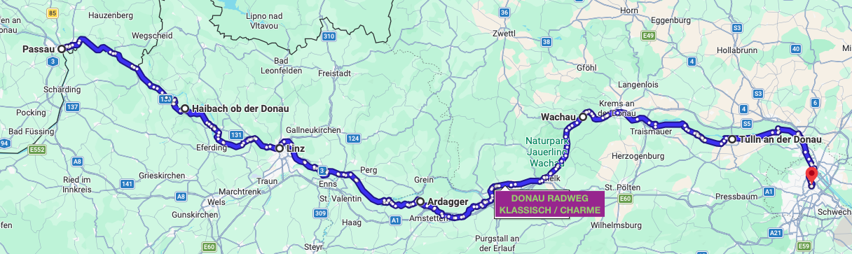 Donau Radweg klassisch charme